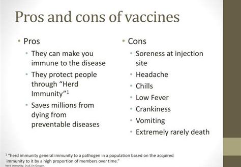 The Pros and Cons of Vaccination